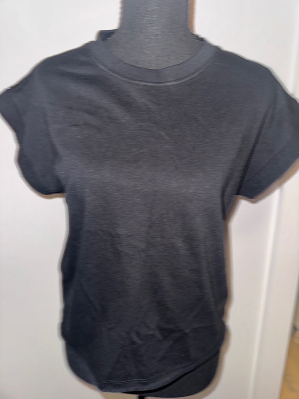 Splendid Black Short Sleeve Crewneck